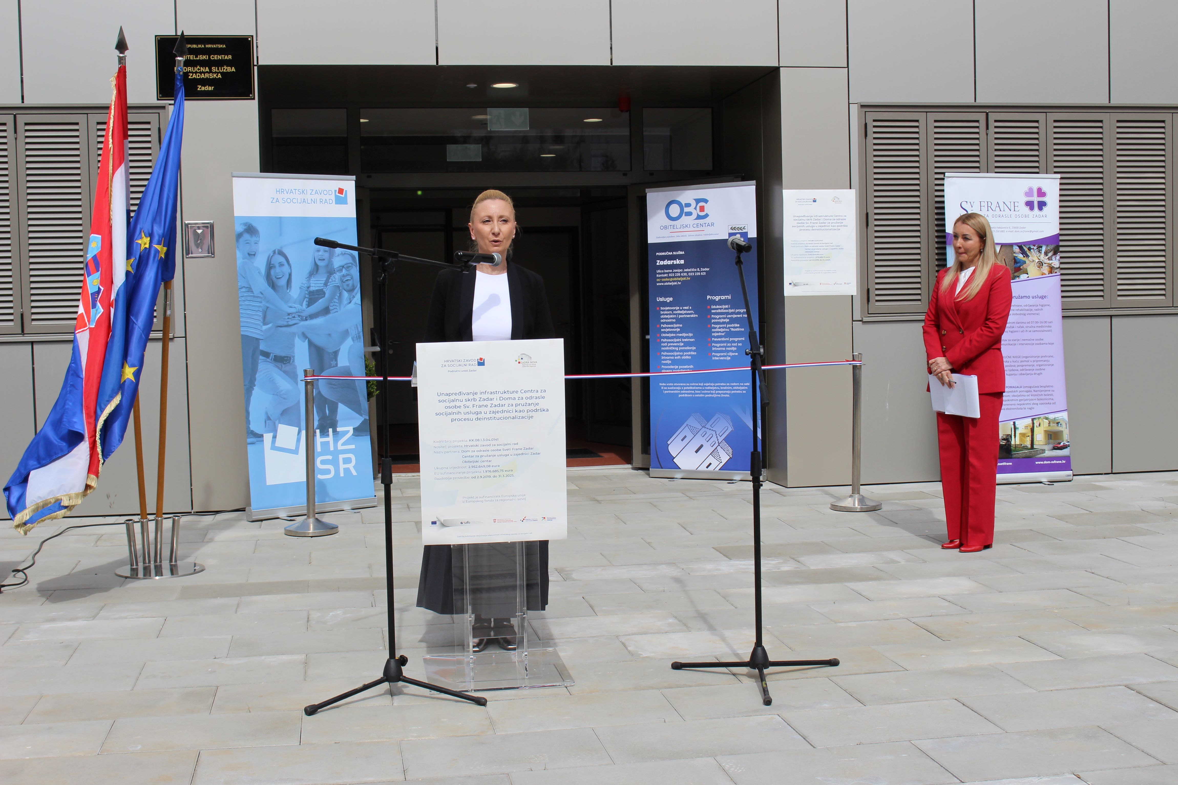U Zadru otvorena nova zgrada Hrvatskog zavoda za socijalni rad